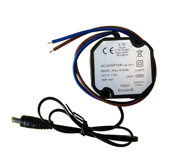 Alimentatore 12V 1.5Ah Uscita su mini jack