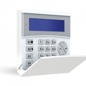 AMC K-RADIO 800 tastiera LCD blu con ricevitore radio bidirezionale - 32 dispositivi - colore bianco - 868 MHz