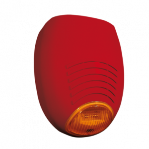 AMC SR 136 FIRE/24V sirena con alimentazione  24V - colore rosso - lampeggiante rosso