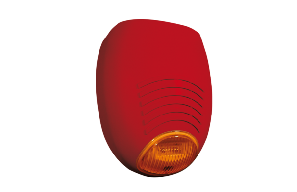 AMC SR 136 FIRE/24V sirena con alimentazione  24V - colore rosso - lampeggiante rosso