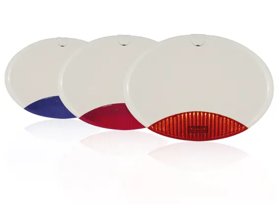 AMC ISIDE 130 sirena autoalimentata colore bianco - lampeggiante arancio alta luminosità programmabile
