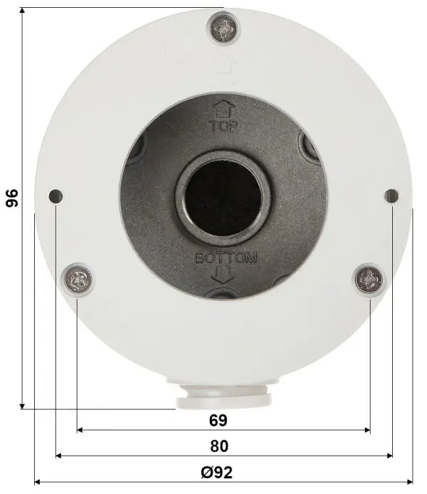 Dahua PFA731 Box di giunzione per PTZ1C203UE-GN