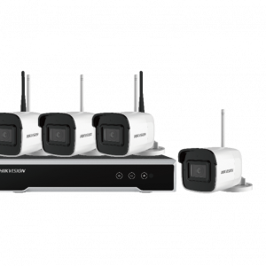 Hikvision NK44W0H-1T(WD) KIT WI-FI 4MP COMPOSTO DA N.4 TELECAMERE BULLET + N.1 NVR 4 CANALI