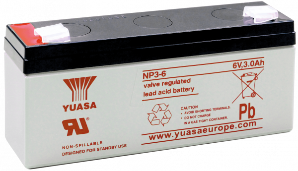 Yuasa 6V 1.3Ah NP1.3-6