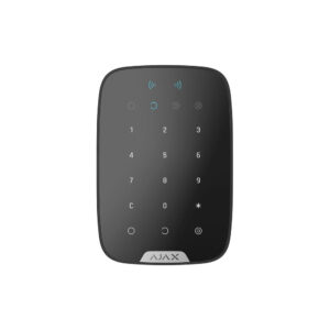 Ajax KeyPad Plus Tastiera Wireless Touch Nera con supporto carte e portachiavi crittografati contactless 38252