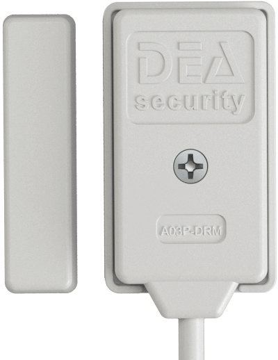 DEA SN-A03P-WLT Rivelatore d'impatto piezodinamico per muri per linee terminate“ BIANCO