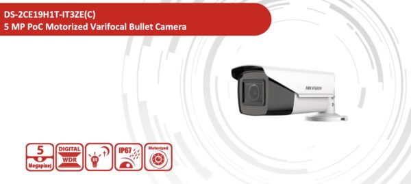 HikVision DS-2CE19H1T-IT3ZE(2.7-13.5mm) BULLET OTTICA VARIFOCALE D-WDR POC 5MP