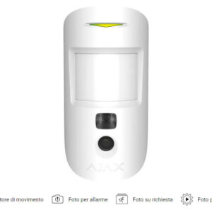 AJAX MotionCam (PhOD) Rilevatore di movimento wireless con foto-verifica Bianco 39290