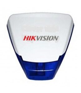 Sirena esterna Hikvision FPDELTAE-BB-CW blu per sistemi di allarme.