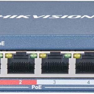 HIKVISION SWITCH 4 PORTE 10/100M, 4 PoE + 1 UPLINK DS-3E0105P-E/M
