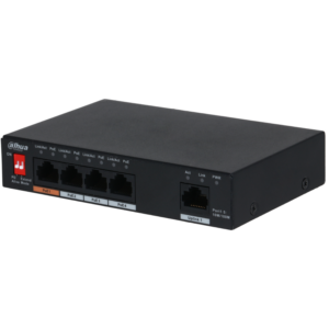 DAHUA PFS3005-4ET-60-V2 Switch L2 unmanaged 5 porte (4 PoE 60 W)