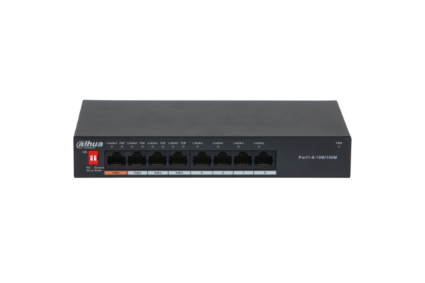 DAHUA PFS3008-8ET-60-V2 Switch L2 unmanaged 8 porte (4 PoE 60 W)