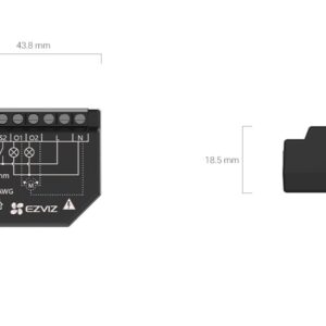 EZVIZ T36 Nero Sensore di Movimento Wireless