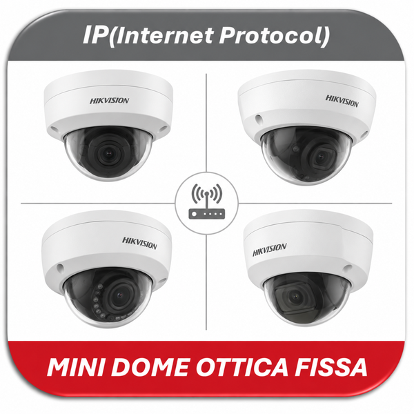 IP MINIDOME OTTICA FISSA HIKVISION