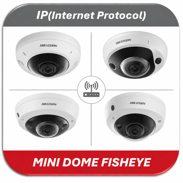 IP MINIDOME FISHEYE HIKVISION