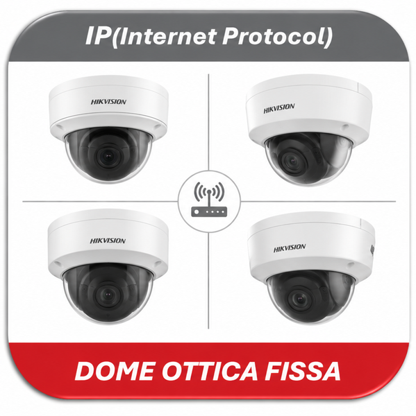 IP DOME OTTICA FISSA HIKVISION