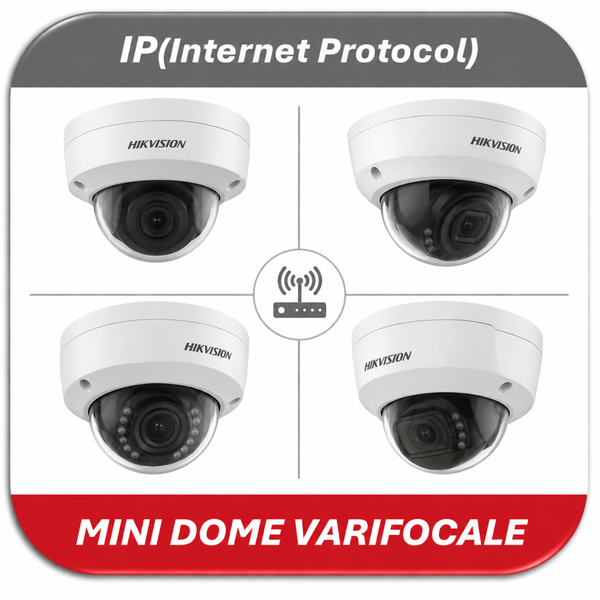 IP MINIDOME VARIFOCALE HIKVISION