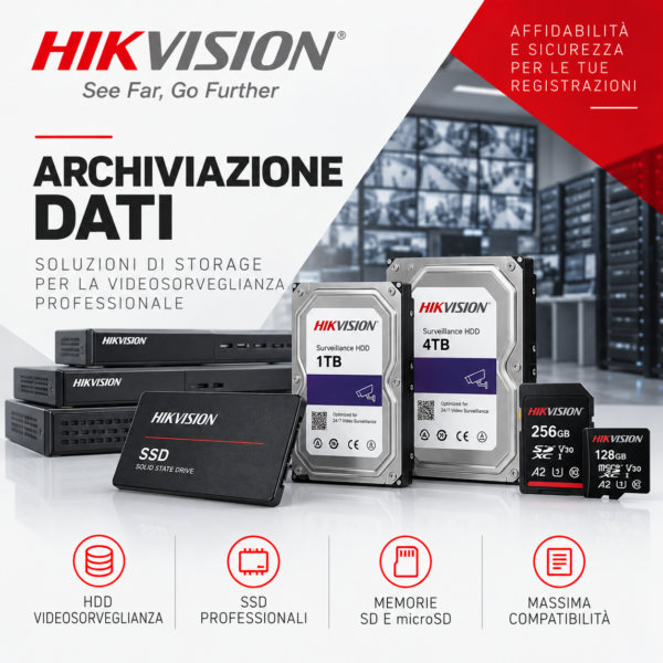 HIKVISION Archiviazione Dati
