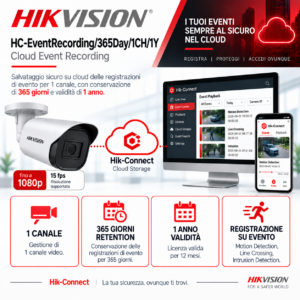 HC-EventRecording/365Day/1CH/1Y