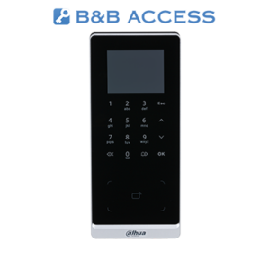Dahua ASI2201H-W-BB Lettore standalone Wi-Fi IP65 con display e touch, card 13.56 MHz, pswd, per B&B